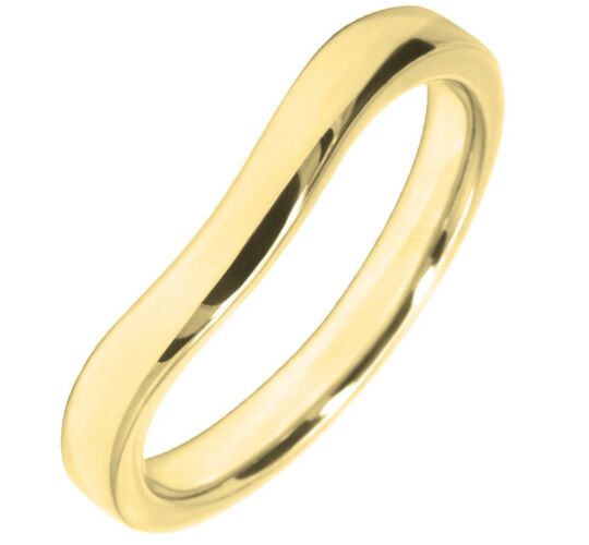 2.65mm Shaped Wedding Ring | W574